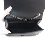 Saint Laurent Kate Small Chain Shoulder Bag Leather Black — view 6