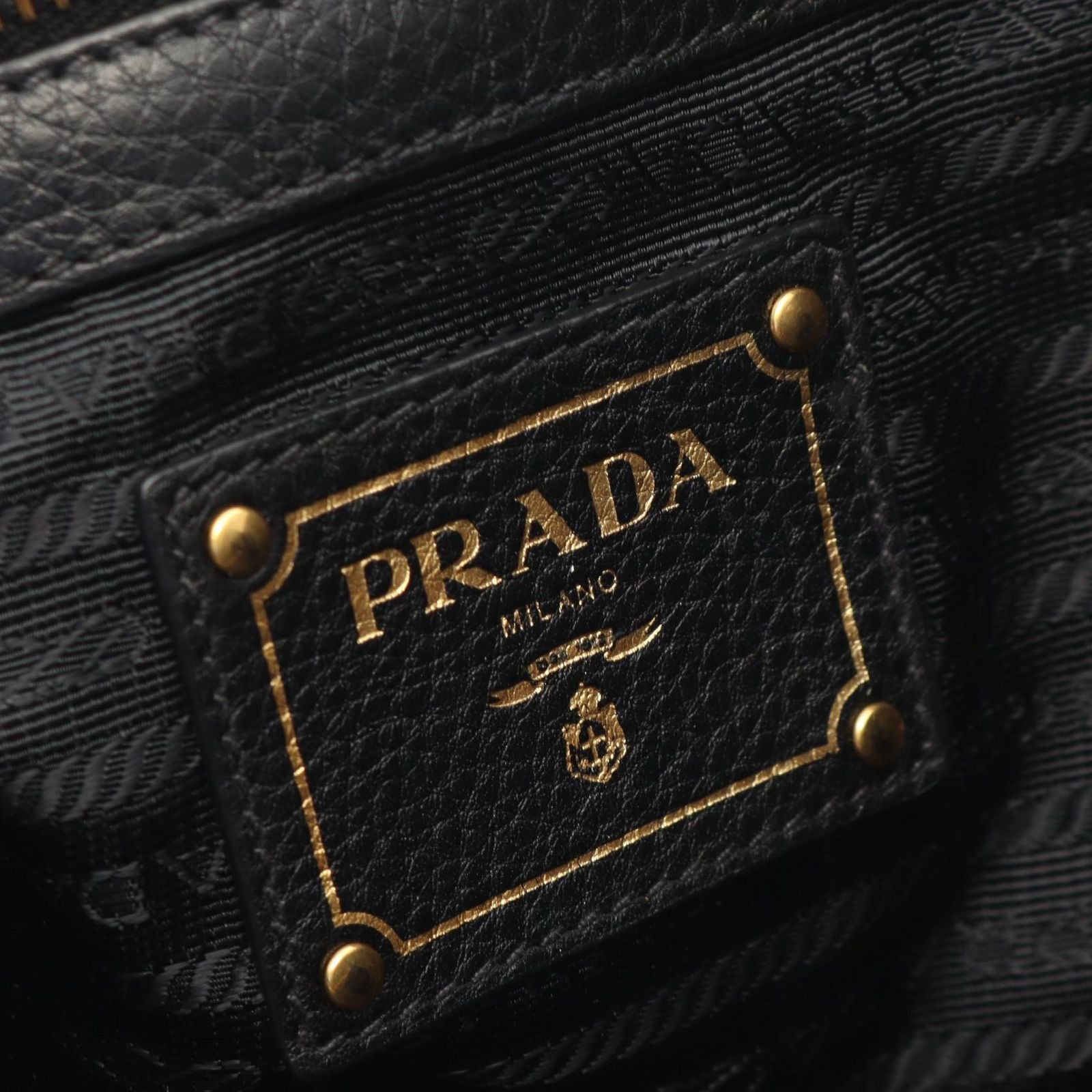 Prada Tote Black Leather — view 4