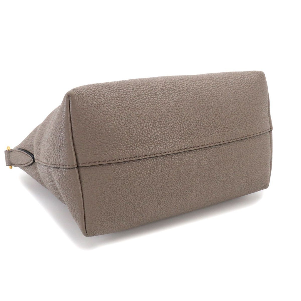 Prada 2-Way Leather Gray Gold Shoulder — view 5