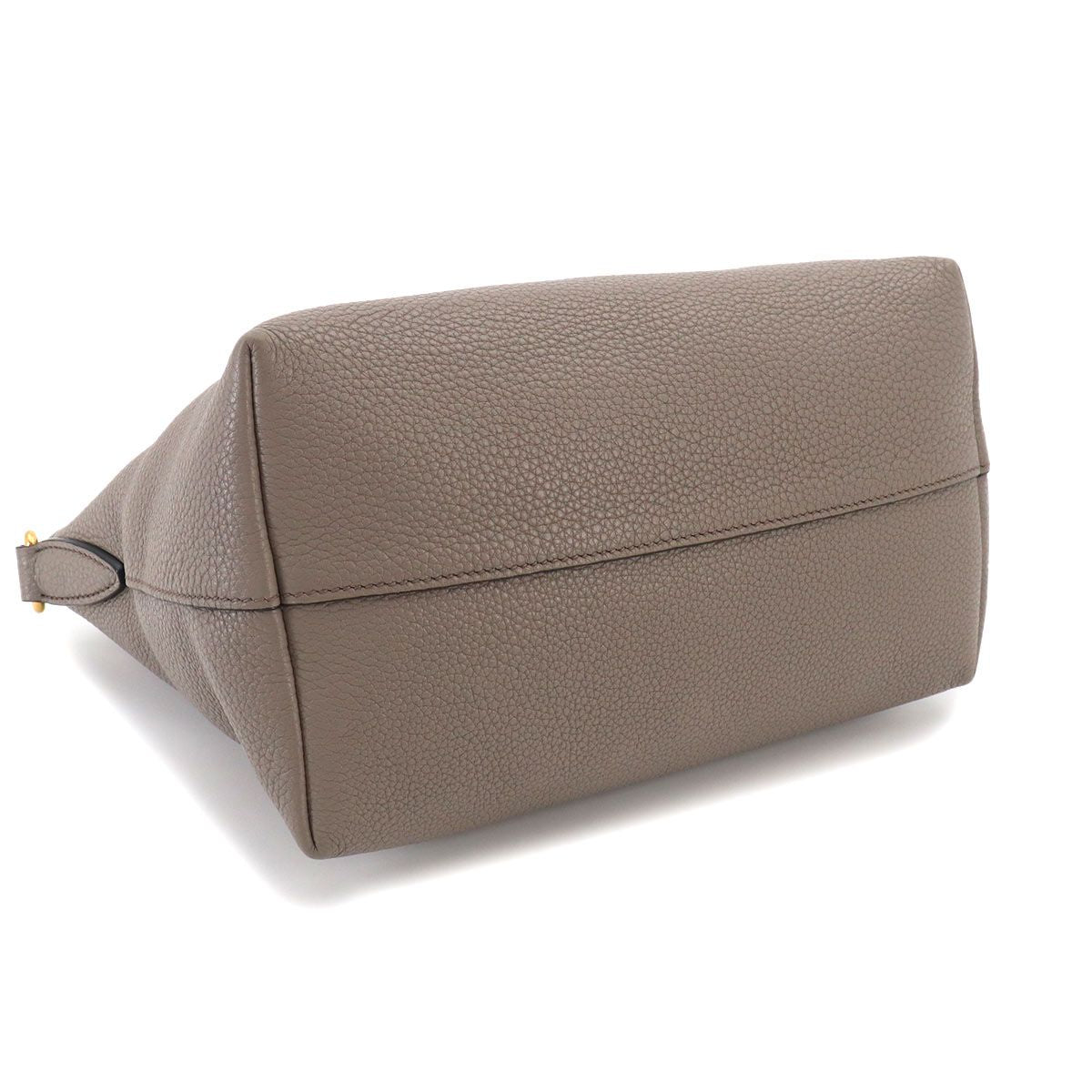 Prada 2-Way Leather Gray Gold Shoulder — view 5