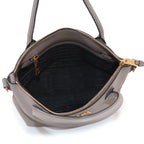 Prada 2-Way Leather Gray Gold Shoulder — view 7