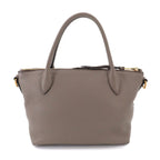 Prada 2-Way Leather Gray Gold Shoulder — view 3