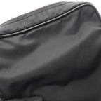 Prada Shoulder Bag Re-Nylon Black Nylon Saffiano Leather Triangle Logo — view 7