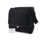 Prada Messenger Shoulder Bag Nylon Saffiano Leather Nero Black — view 2