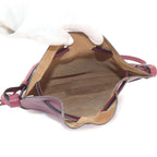Loewe Shoulder Bag Leather Bordeaux Gold Horseshoe — view 7