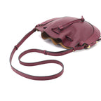 Loewe Shoulder Bag Leather Bordeaux Gold Horseshoe — view 6