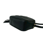 Gucci Soho Interlocking Leather Tassel Mini Shoulder Bag Pochette Black — view 8
