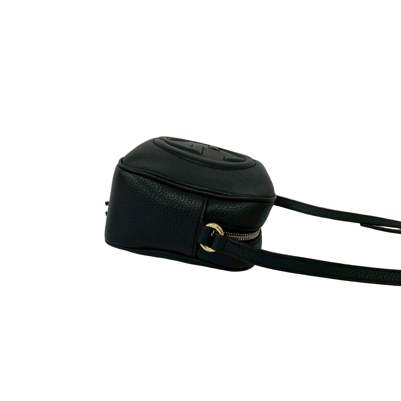 Gucci Soho Interlocking Leather Tassel Mini Shoulder Bag Pochette Black — view 6