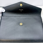 Chanel Wallet Lambskin Black Simple — view 5