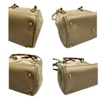 Gucci Vintage Bamboo Beige Gold Leather Shoulder — view 8