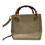 Gucci Vintage Bamboo Beige Gold Leather Shoulder — view 2