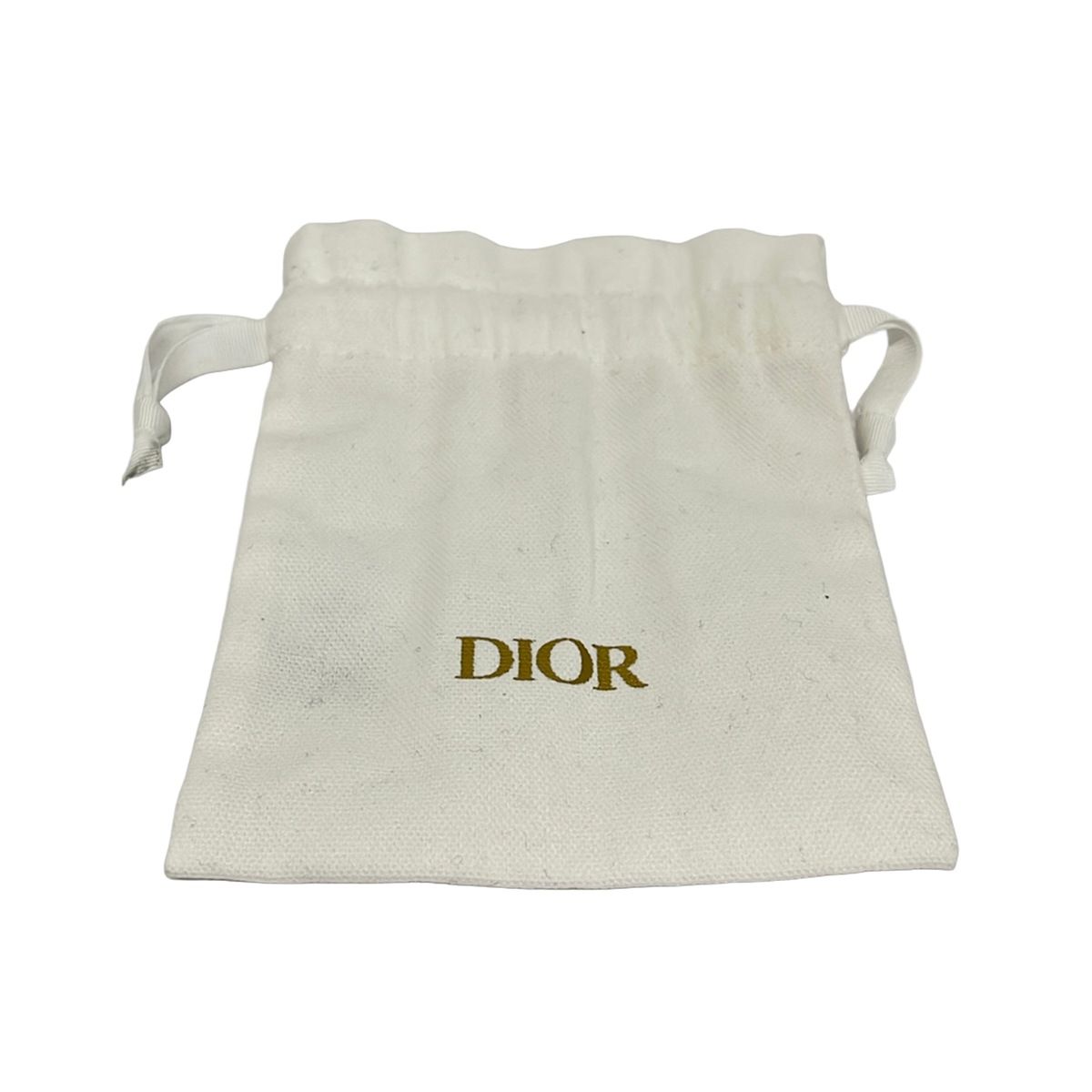Dior Earrings Tribal White Gold Clear Hachi Clover Star CD Motif Visual — view 4