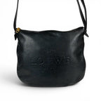 Loewe Heritage Shoulder Bag Cross Black Leather Vintage — view 2