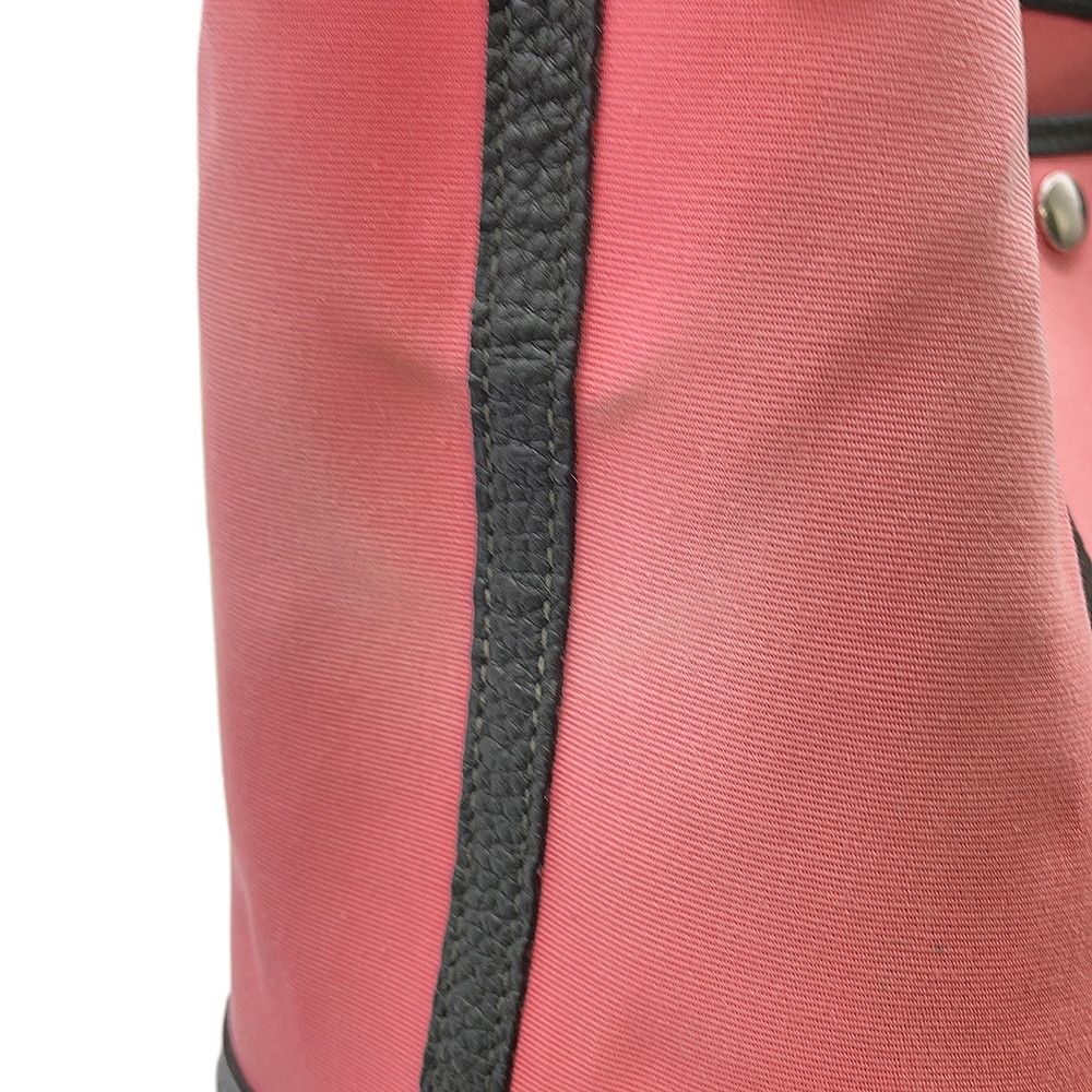 Hermes Tote Garden Party TPM Rose Azare Vert Fonce Silver Toile Officier Negonda — view 7