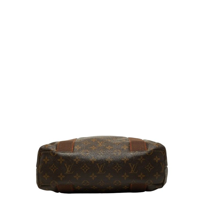 Louis Vuitton Monogram Cabas Beaubourg Tote Bag Brown Leather
