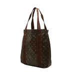 Louis Vuitton Monogram Cabas Beaubourg Tote Bag Brown Leather