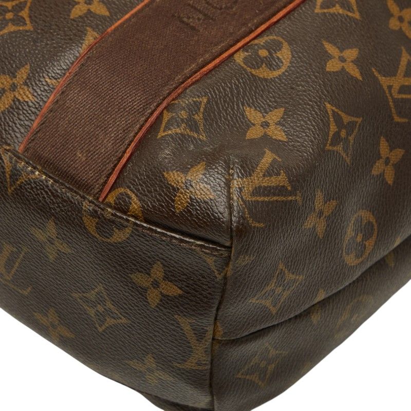 Louis Vuitton Monogram Cabas Beaubourg Tote Bag Brown Leather