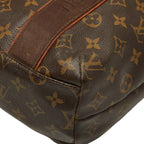 Louis Vuitton Monogram Cabas Beaubourg Tote Bag Brown Leather