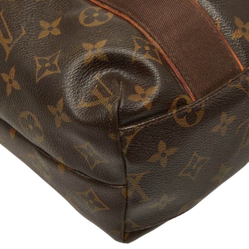 Louis Vuitton Monogram Cabas Beaubourg Tote Bag Brown Leather