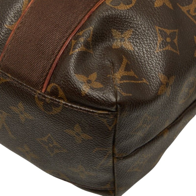 Louis Vuitton Monogram Cabas Beaubourg Tote Bag Brown Leather