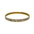 Hermes Bangle Enamel Gold Ivory Multi Bird Jungle Camouflage Bracelet