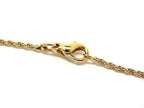 Dior Necklace Swing Pendant Gold Metal Rhinestone CD Logo — view 3
