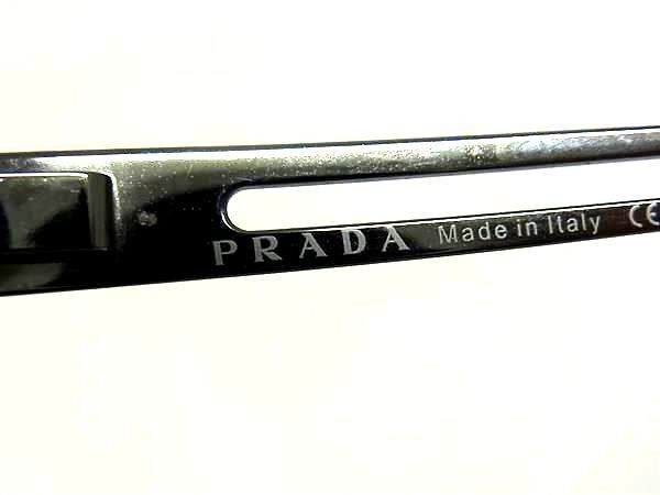 Prada Sunglasses Spr Dark Silver Black Metal Acetate Eyewear — view 4