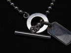 Gucci Bracelet Crest Silver Dog Tag Ball Chain Toggle — view 3