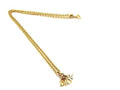 Dior Necklace Logo Swing Gold Metal