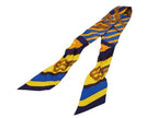 Hermes Ribbon Scarf Twill Multicolor Silk