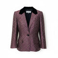 Dior Terre Jacket Velour Lame M Purple 100% Acetate