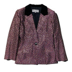 Dior Terre Jacket Velour Lame M Purple 100% Acetate — view 2