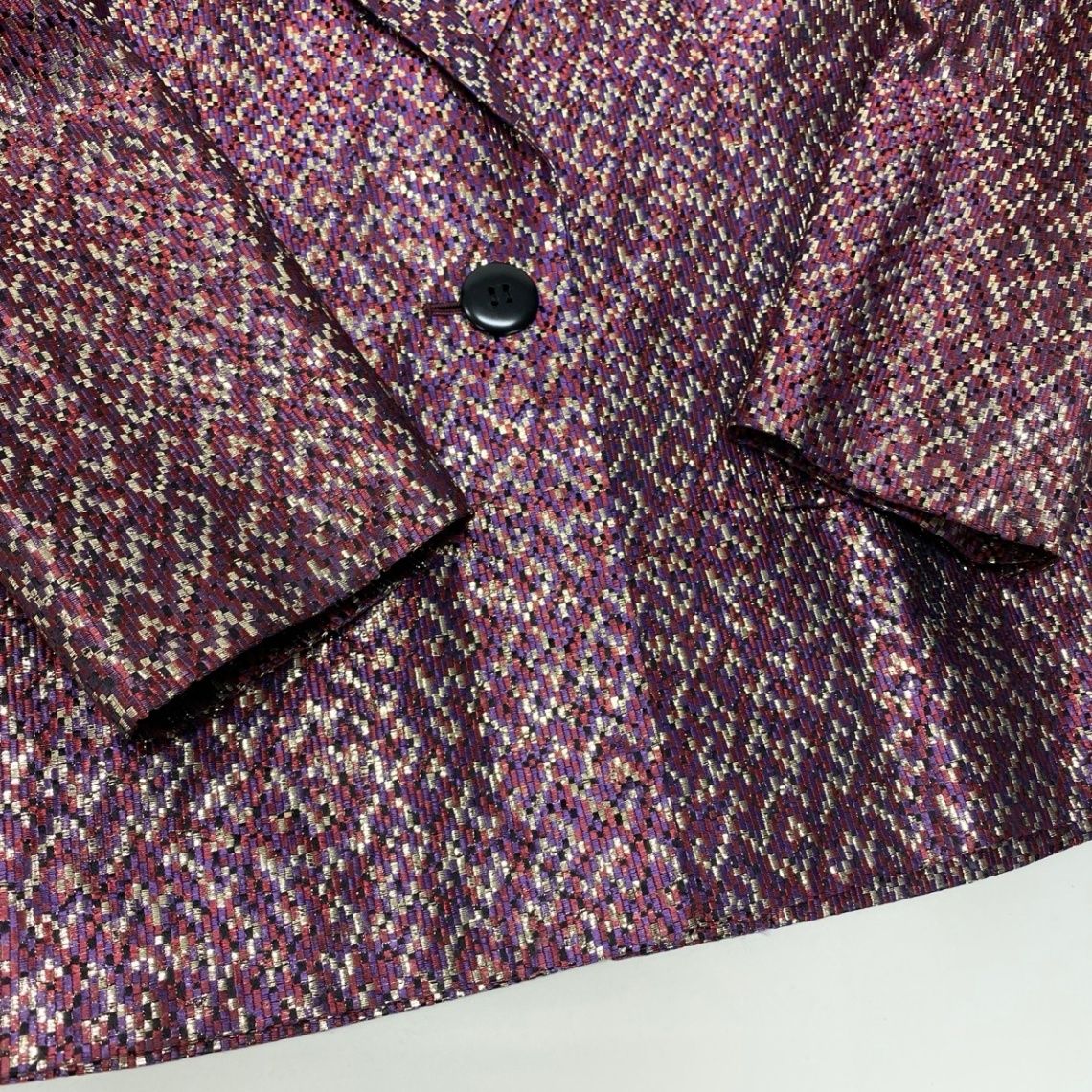 Dior Terre Jacket Velour Lame M Purple 100% Acetate — view 6