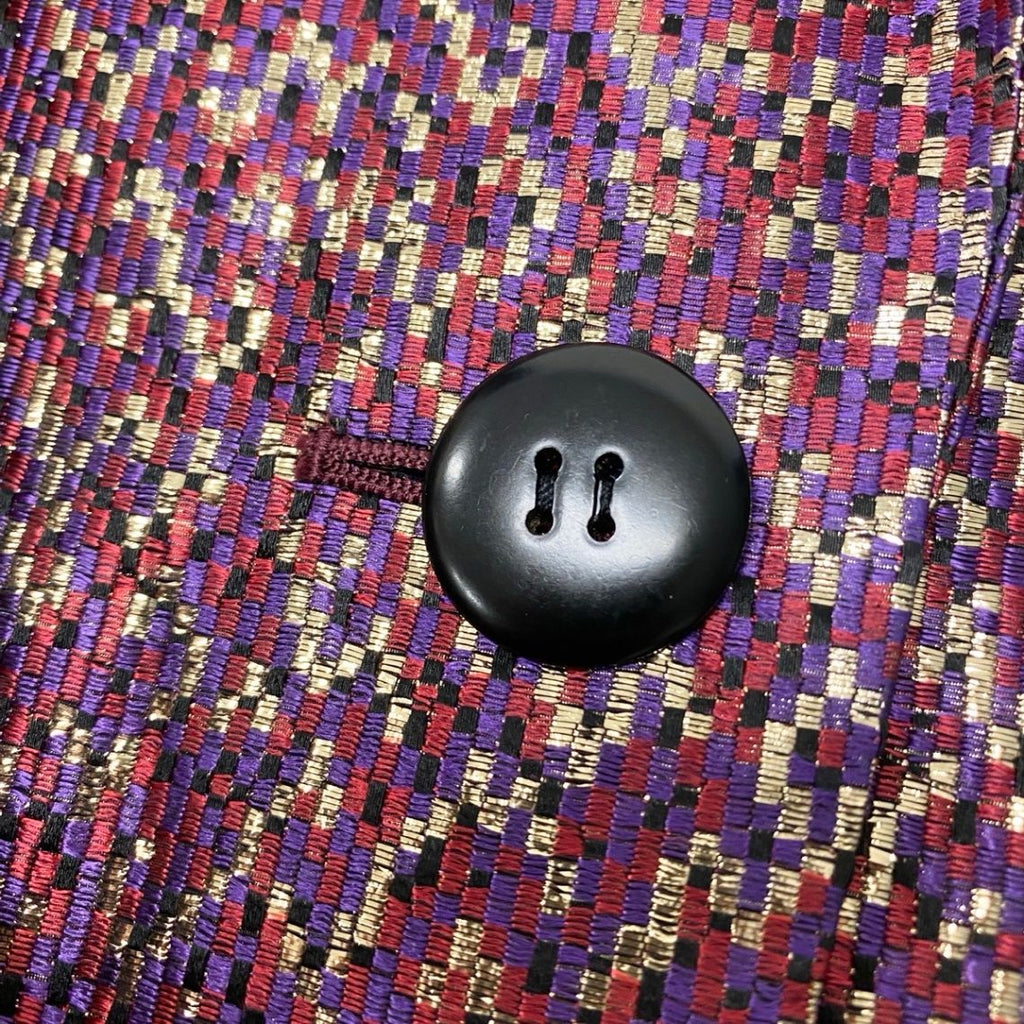 Dior Terre Jacket Velour Lame M Purple 100% Acetate — view 7