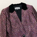 Dior Terre Jacket Velour Lame M Purple 100% Acetate — view 5