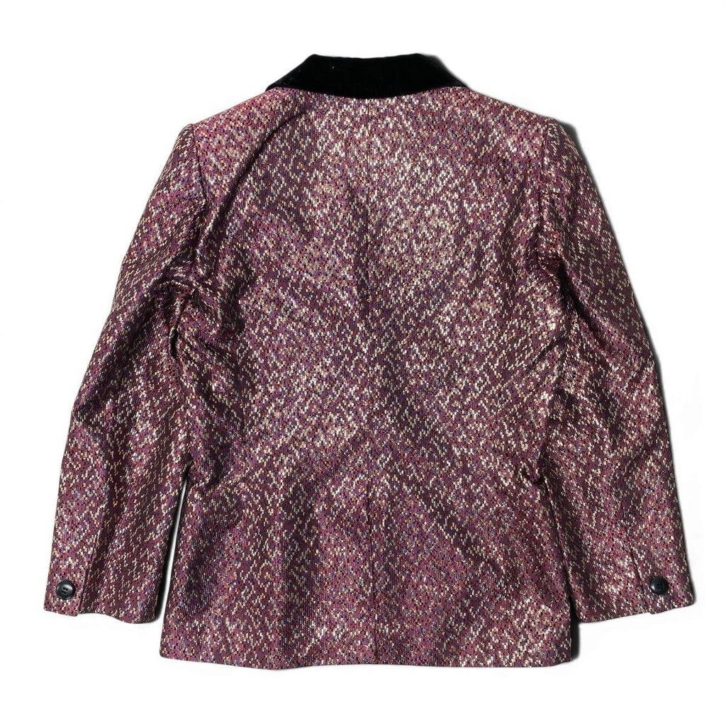 Dior Terre Jacket Velour Lame M Purple 100% Acetate — view 3