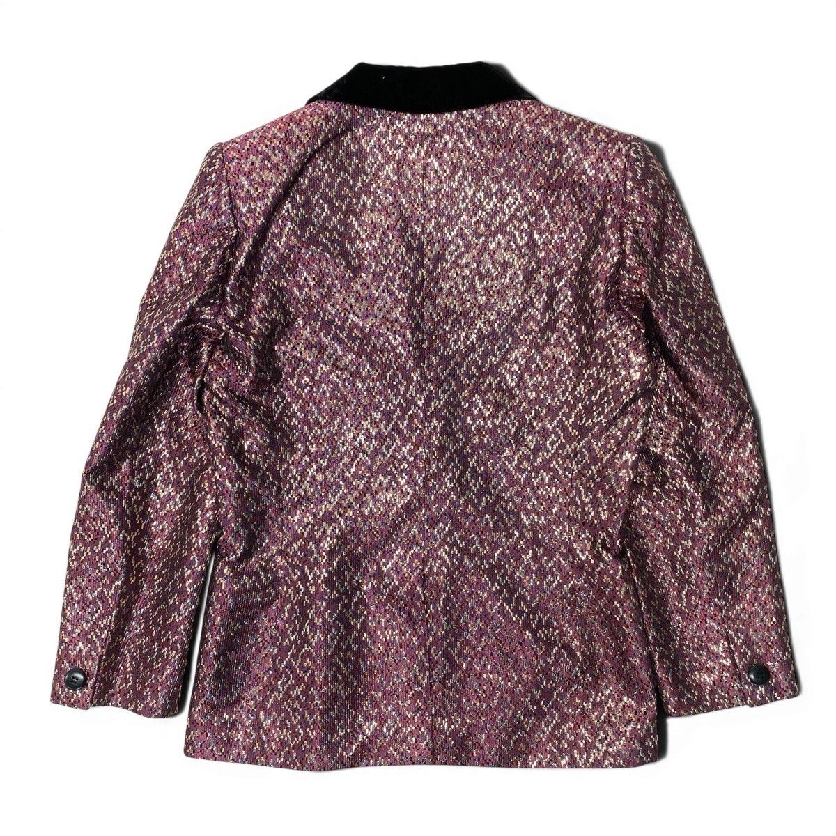 Dior Terre Jacket Velour Lame M Purple 100% Acetate — view 3