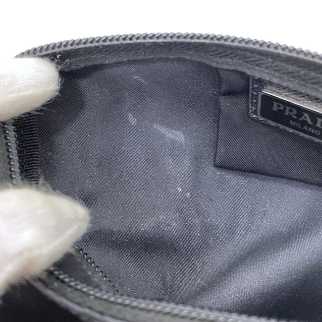 Prada Pouch Black Nero Tessuto Case Nylon 165 Zipper