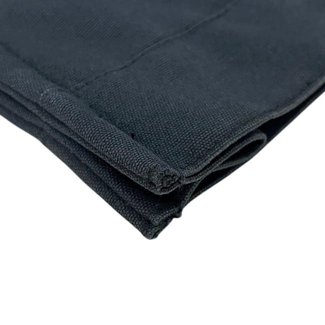 Hermes Tote Bag Fourre Tout MM Black Gray Lightweight Cotton Canvas Document