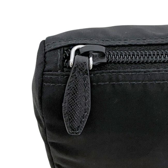 Prada Pouch Black Nero Tessuto Case Nylon 165 Zipper