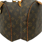 Louis Vuitton Mini Boston Bag Speedy 30 Brown Monogram Vintage Canvas Leather