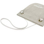 Hermes Shoulder Bag Aline PM Natural Beige White Tote 100% Cotton Logo