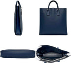 Prada Tote Bag Blue Saffiano Leather 180 a Document Business
