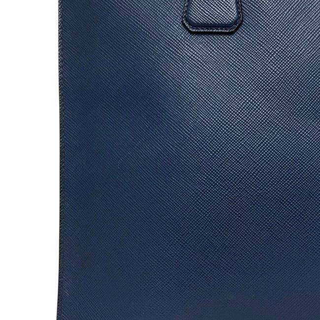 Prada Tote Bag Blue Saffiano Leather 180 a Document Business