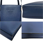 Prada Tote Bag Blue Saffiano Leather 180 a Document Business