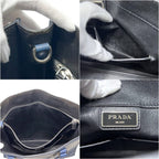 Prada Tote Bag Blue Saffiano Leather 180 a Document Business