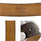 Louis Vuitton Belt Ceinture Carre Brown Monogram Waist 90 30 Canvas Metal Logo