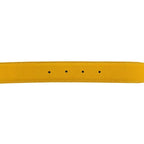 Hermes Belt Yellow Green Constance Waist 63 30 Togo Leather Logo Buckle