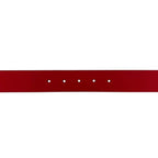 Gucci Belt Red Interlocking Waist 100 35 Leather Metal GG Logo Buckle