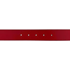 Gucci Belt Red Interlocking Waist 100 35 Leather Metal GG Logo Buckle